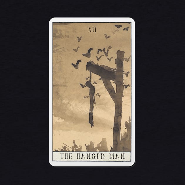 the hanged man - xii tarot card by pripple